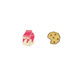 Strawberry Milk And Cookie Stud Earrings