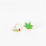 Weed Earrings- Studs