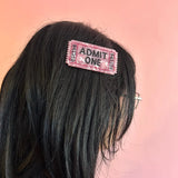 Ticket Hair Clip