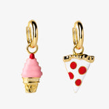 Pizza and Ice Cream Hoop Earrings
