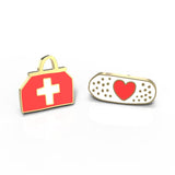 Medicine Bag & Bandaid Earrings