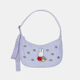 Embroidered Miffy Medium Nylon Crescent Bag