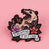 Screaming Is Self Care Enamel Pin