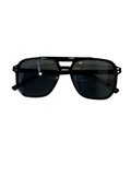 Retro Sunglasses- Black Frame- Black Lens