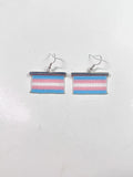 Pride Flag beaded earrings- Trans