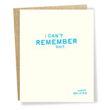 Can't Remember Card