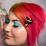 Sparrow Tattoo Hair Clip Set