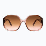 Studio - Oversized Gradient Polarized Sunglasses- Brown/Pink