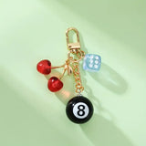 Eight ball charm Key Chain
