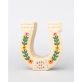 Ceramic  Vase, Horseshoe