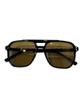 Retro Sunglasses- Black Frame- Grey Lens