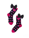 Big Bow Energy Black Sock