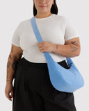 Medium Nylon Crescent Bag - Piscine