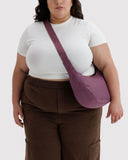 Medium Nylon Crescent Bag - Wild Plum