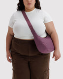 Medium Nylon Crescent Bag - Wild Plum