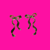 Gold Bow Earrings