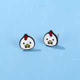 Chicken Stud Earrings