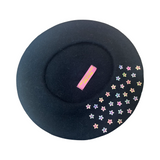 Ghost Eyes Sequined  Beret- Black Daisy