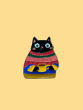 Sweater Cat Enamel Pin