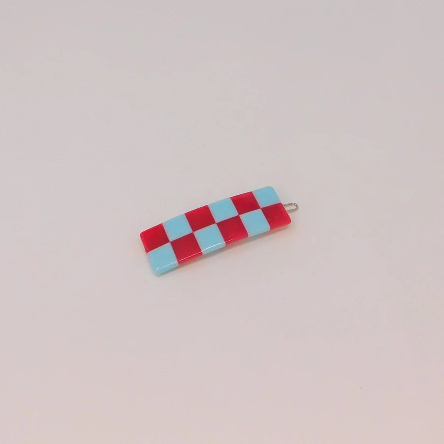 Chunks Checker Clip Blue/Red