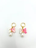 Bow Pearl Drops - Cotton Candy