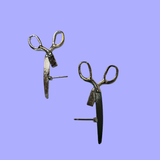 Silver Scissor Earrings