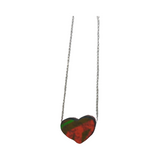 Chubby Skateboard Heart Necklace- Doublesided