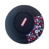 Ghost Eyes Sequined  Beret- Black Triangles