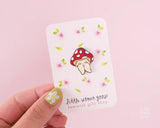 Mushroom Girl Enamel Pin