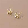 Balloon Dog- Gold Stud Earrings