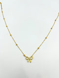 Gold Bow Necklace