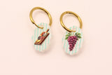 Stripe Charcuterie Charm Earring