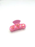 Pink Heart Hair Claw