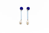 Line Earrings - Frost Blue