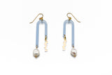 Arch Earrings - Frost Blue