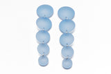 Long Bubble Drop Earrings - Frost Blue