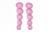 Long Bubble Drop Earrings - Frost Pink