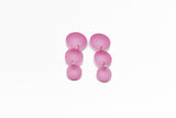 Short Bubble Drop Earrings - Frost Pink