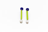 Line Earrings - Frost Chartreuse