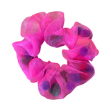 Hello Darling Pom Pom Party Scrunchie - Hot Pink