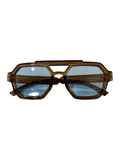 Amber Frame Sunglasses- Blue  Lens