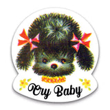 "Cry Baby" Poodle Vinyl Sticker