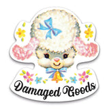 "Damaged Goods" Lamb Vinyl Sticker