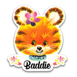 "Baddie" Tiger Vinyl Sticker