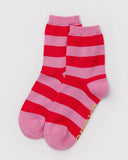 Crew Socks - Pink Stripe