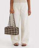 Bowler Bag - Blurred Gingham Brown