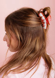 Heart + Pearl Confetti Claw Clip