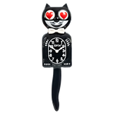 Kit-Cat Klock - Black w/Bow-tie & Heart Eyes