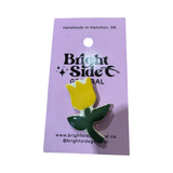 Yellow Tulip Ceramic Pin