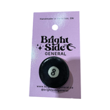Eight-Ball Ceramic Pin